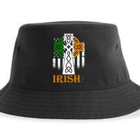 Celtic Cross Irish American Pride Sustainable Bucket Hat
