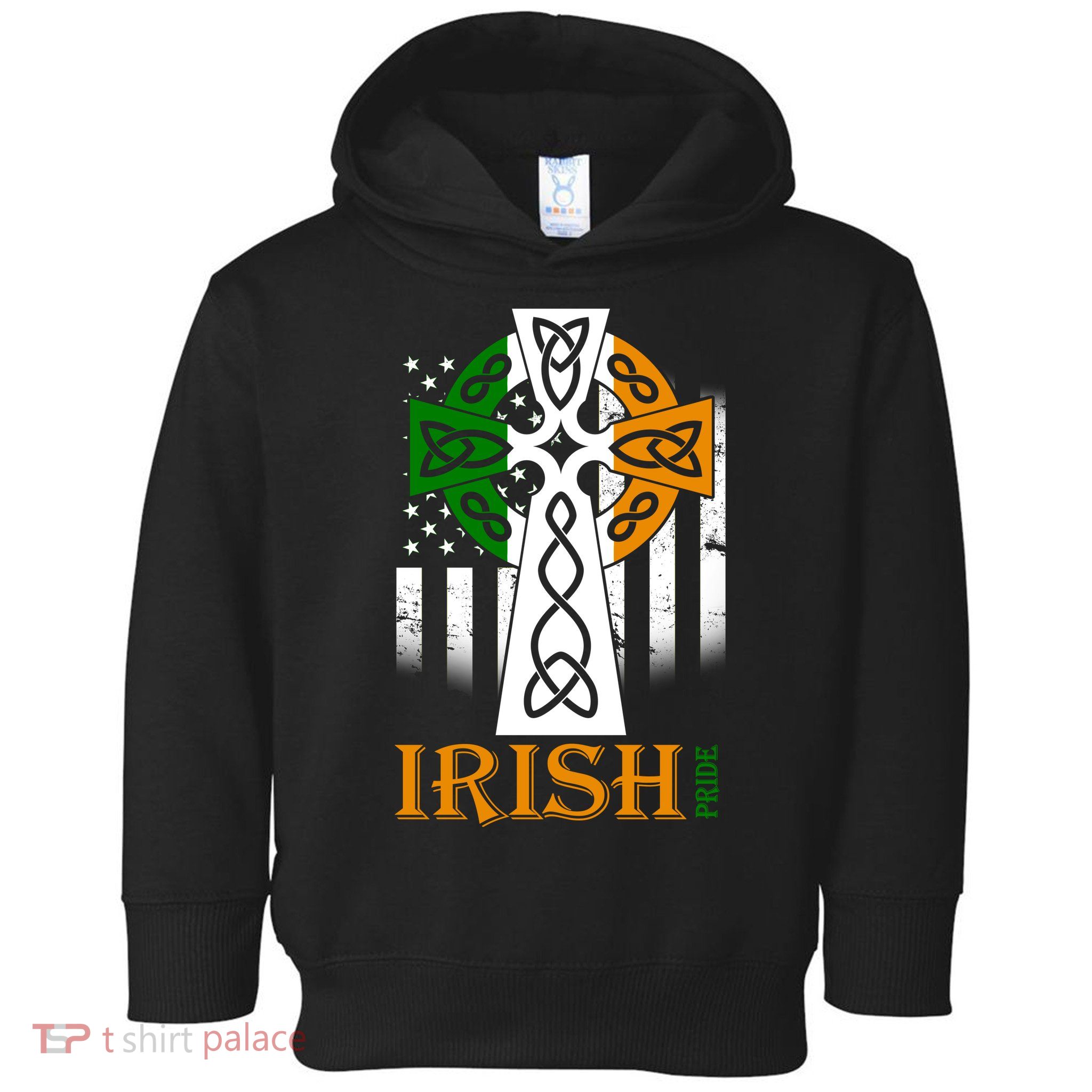 Celtic Cross Irish American Pride Toddler Hoodie