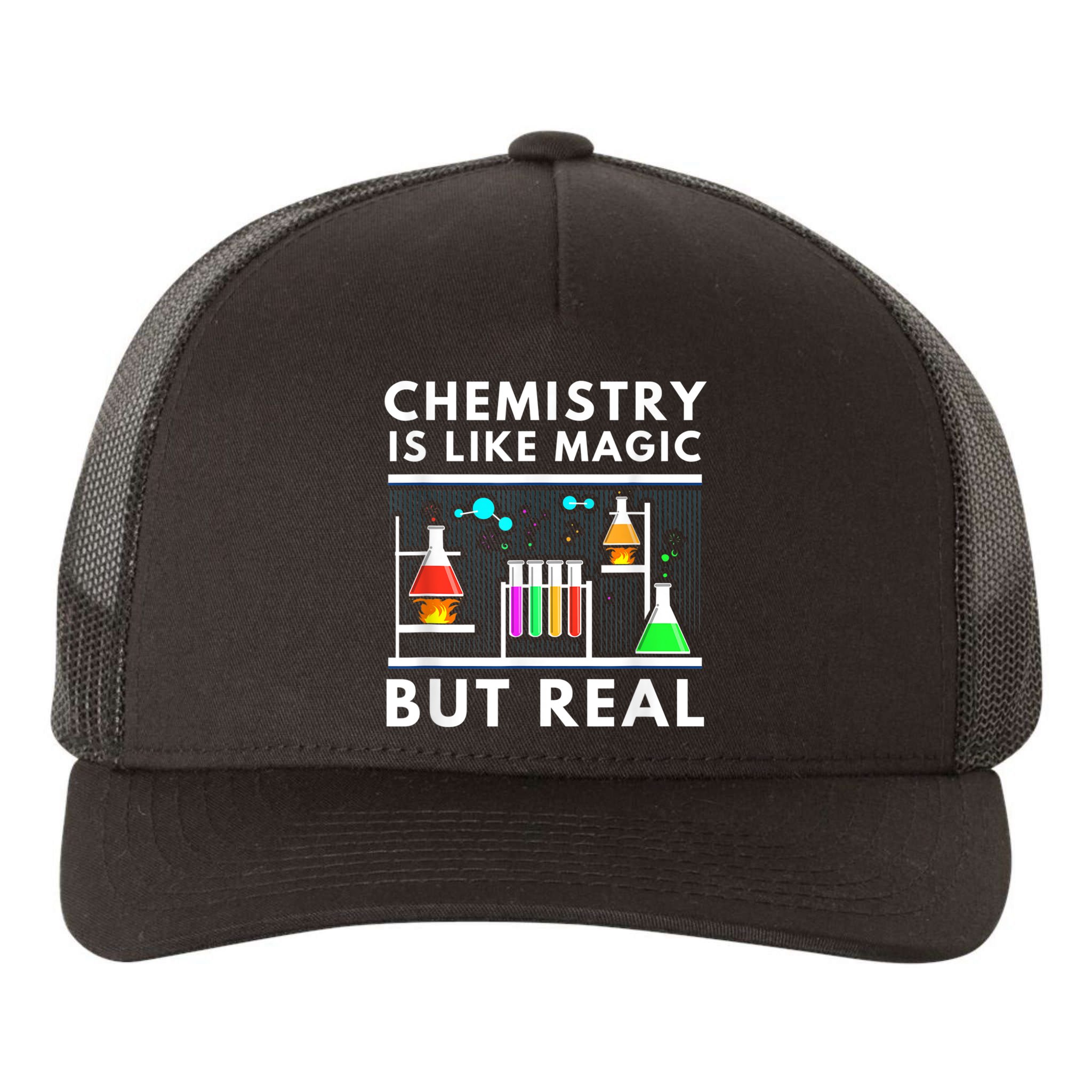 Chemist Chemistry Is Like Magic Science Teacher Yupoong Adult 5-Panel Trucker Hat