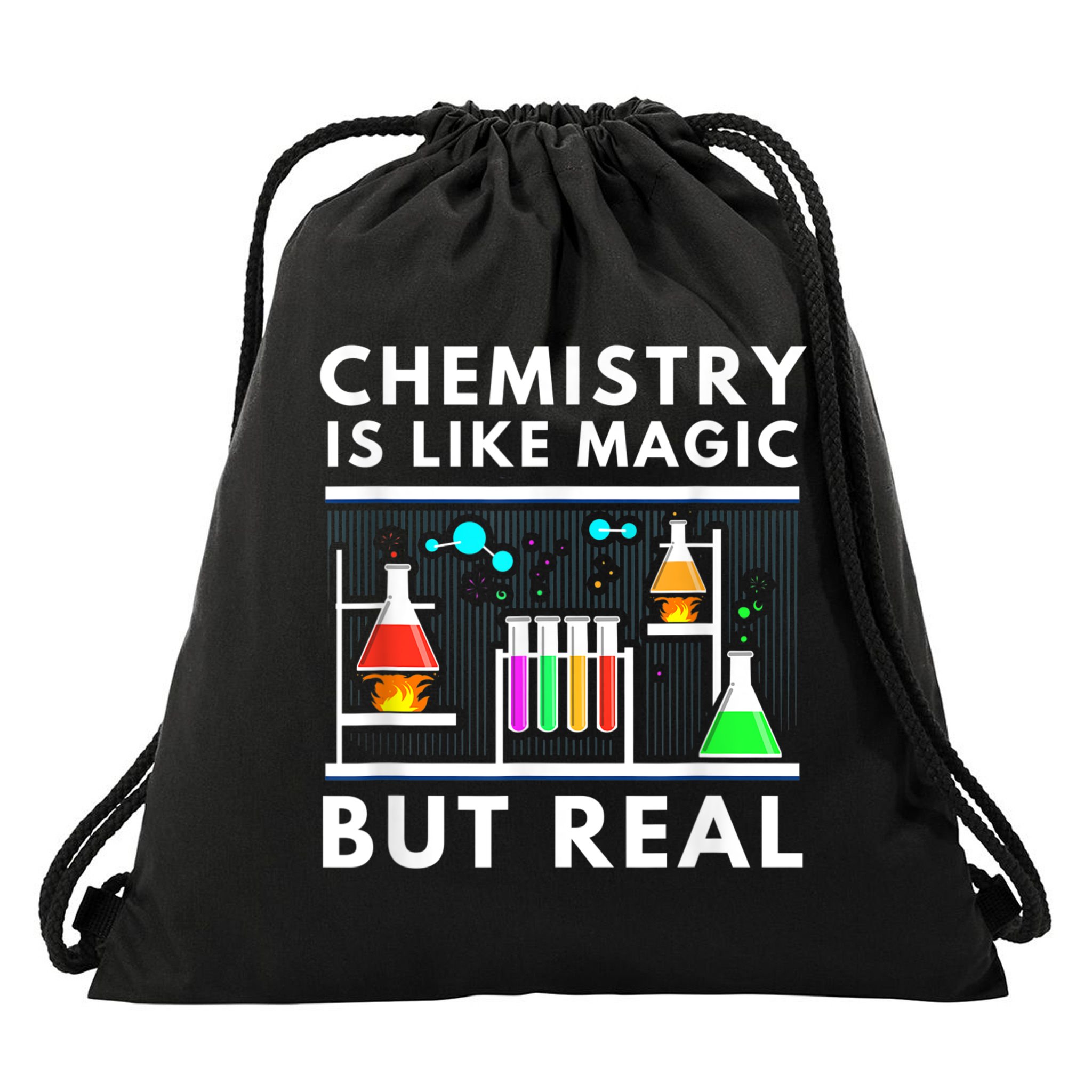 Chemist Chemistry Is Like Magic Science Teacher Drawstring Bag