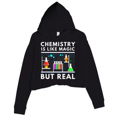 Chemist Chemistry Is Like Magic Science Teacher Crop Fleece Hoodie