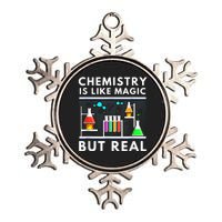 Chemist Chemistry Is Like Magic Science Teacher Metallic Star Ornament