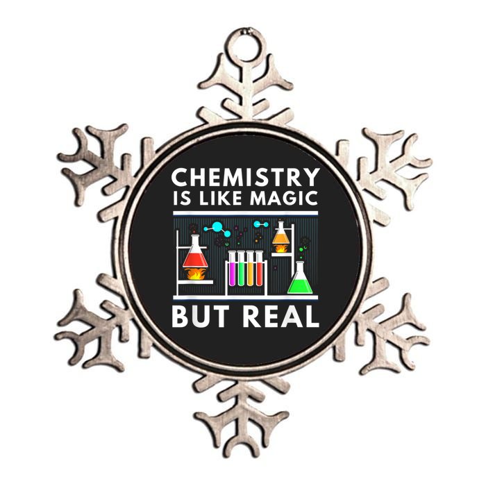 Chemist Chemistry Is Like Magic Science Teacher Metallic Star Ornament