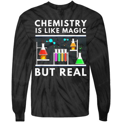 Chemist Chemistry Is Like Magic Science Teacher Tie-Dye Long Sleeve Shirt
