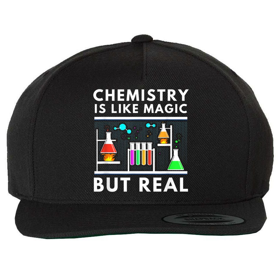 Chemist Chemistry Is Like Magic Science Teacher Wool Snapback Cap