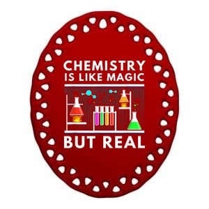 Chemist Chemistry Is Like Magic Science Teacher Ceramic Oval Ornament