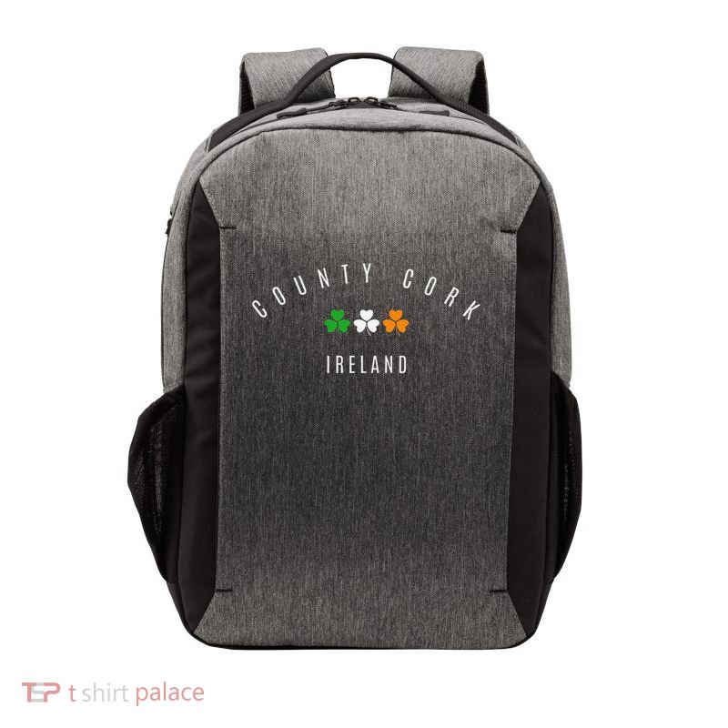 County Cork Ireland s Irish Celtic s Triple Shamrock Vector Backpack