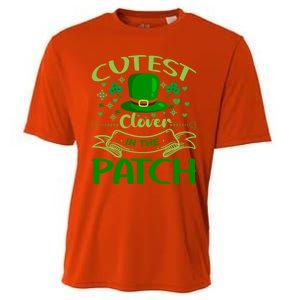 Cutest Clover In The Patch Funny St Patricks Day Gift Cooling Performance Crew T-Shirt