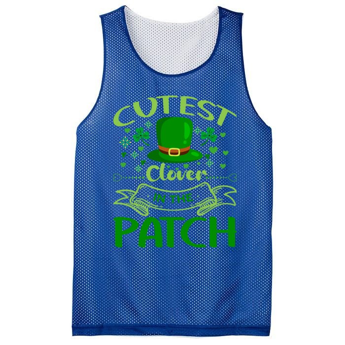 Cutest Clover In The Patch Funny St Patricks Day Gift Mesh Reversible Basketball Jersey Tank