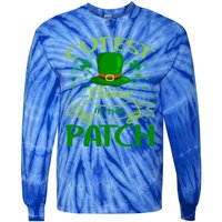 Cutest Clover In The Patch Funny St Patricks Day Gift Tie-Dye Long Sleeve Shirt