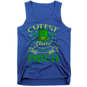 Cutest Clover In The Patch Funny St Patricks Day Gift Tank Top