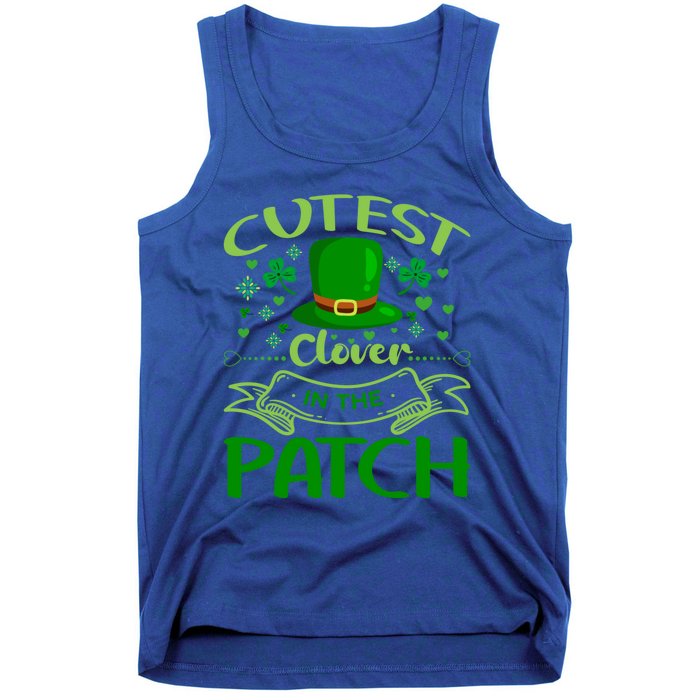 Cutest Clover In The Patch Funny St Patricks Day Gift Tank Top