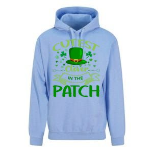 Cutest Clover In The Patch Funny St Patricks Day Gift Unisex Surf Hoodie