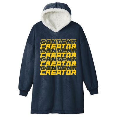 Content Creator Influencer Podcaster Vlogger Writer Blogger Hooded Wearable Blanket