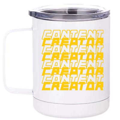 Content Creator Influencer Podcaster Vlogger Writer Blogger 12 oz Stainless Steel Tumbler Cup