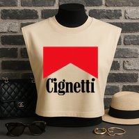 C.I.G.N..E.T.T.I. Garment-Dyed Women's Muscle Tee
