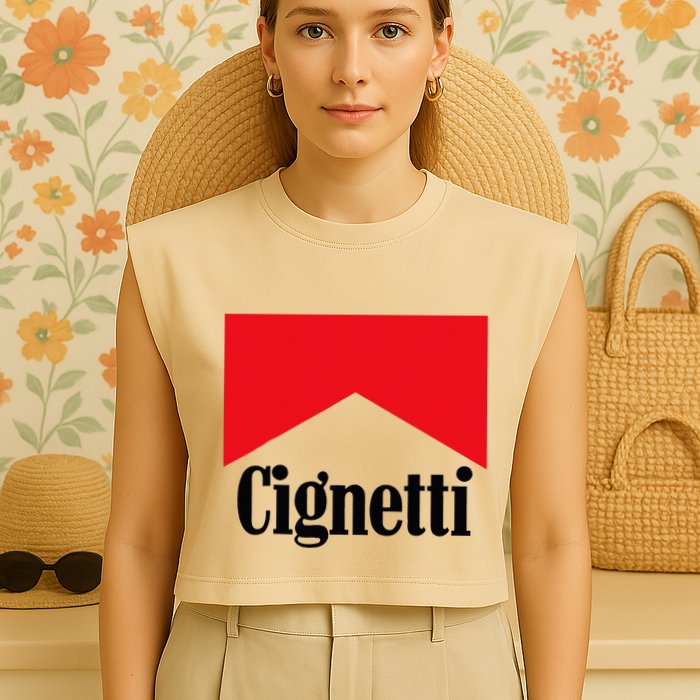 C.I.G.N..E.T.T.I. Garment-Dyed Women's Muscle Tee
