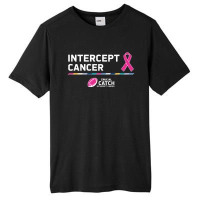 Crucial Catch Intercept Cancer Breast Cancer Awareness Tall Fusion ChromaSoft Performance T-Shirt