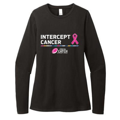 Crucial Catch Intercept Cancer Breast Cancer Awareness Womens CVC Long Sleeve Shirt