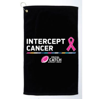 Crucial Catch Intercept Cancer Breast Cancer Awareness Platinum Collection Golf Towel