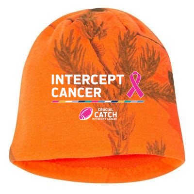 Crucial Catch Intercept Cancer Breast Cancer Awareness Kati - Camo Knit Beanie