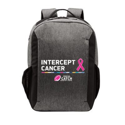 Crucial Catch Intercept Cancer Breast Cancer Awareness Vector Backpack