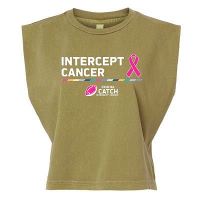 Crucial Catch Intercept Cancer Breast Cancer Awareness Garment-Dyed Women's Muscle Tee