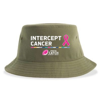 Crucial Catch Intercept Cancer Breast Cancer Awareness Sustainable Bucket Hat