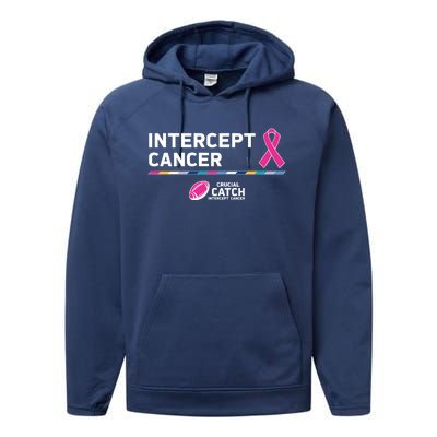 Crucial Catch Intercept Cancer Breast Cancer Awareness Performance Fleece Hoodie