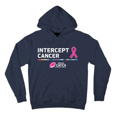 Crucial Catch Intercept Cancer Breast Cancer Awareness Hoodie