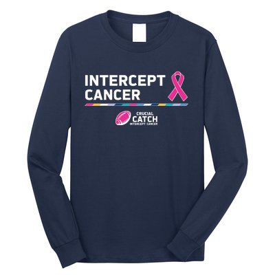 Crucial Catch Intercept Cancer Breast Cancer Awareness Long Sleeve Shirt