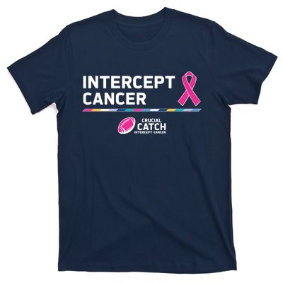 Crucial Catch Intercept Cancer Breast Cancer Awareness T-Shirt