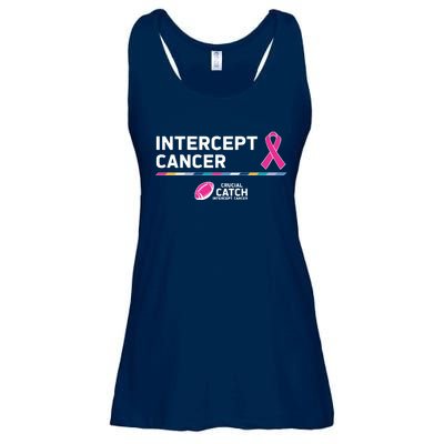 Crucial Catch Intercept Cancer Breast Cancer Awareness Ladies Essential Flowy Tank