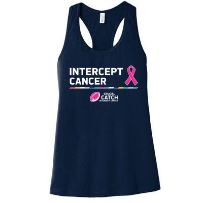 Crucial Catch Intercept Cancer Breast Cancer Awareness Women's Racerback Tank