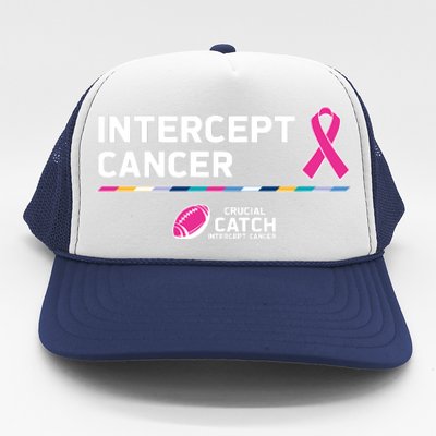 Crucial Catch Intercept Cancer Breast Cancer Awareness Trucker Hat