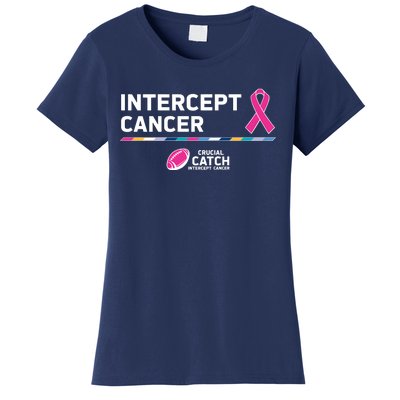 Crucial Catch Intercept Cancer Breast Cancer Awareness Women's T-Shirt