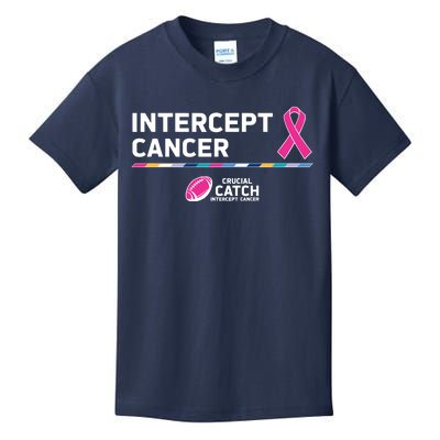 Crucial Catch Intercept Cancer Breast Cancer Awareness Kids T-Shirt