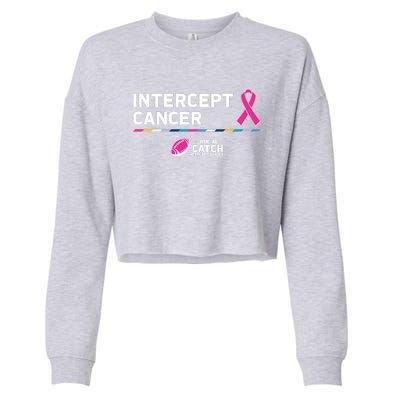 Crucial Catch Intercept Cancer Breast Cancer Awareness Cropped Pullover Crew