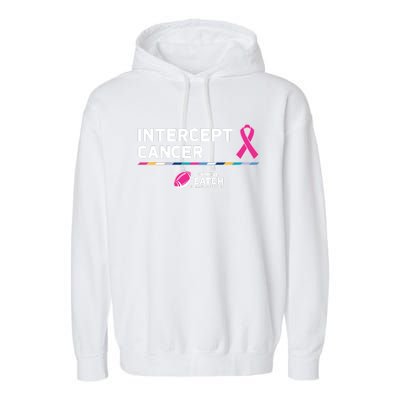 Crucial Catch Intercept Cancer Breast Cancer Awareness Garment-Dyed Fleece Hoodie