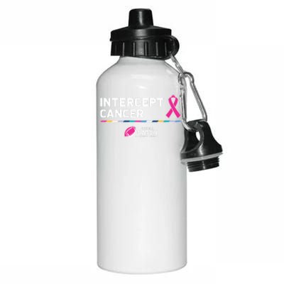 Crucial Catch Intercept Cancer Breast Cancer Awareness Aluminum Water Bottle