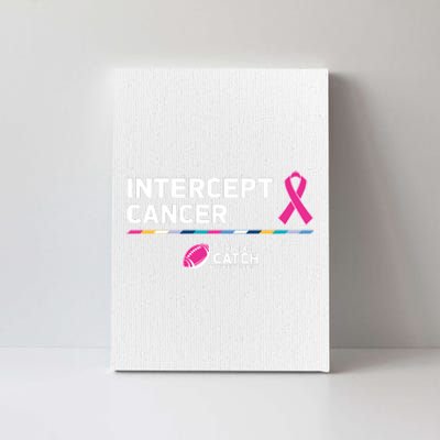 Crucial Catch Intercept Cancer Breast Cancer Awareness Canvas