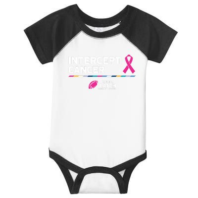 Crucial Catch Intercept Cancer Breast Cancer Awareness Infant Baby Jersey Bodysuit