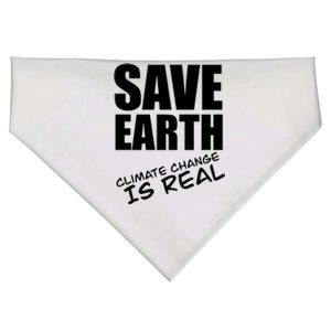 Climate Change Is Real Gift Climate Strike Gift Save Our Planet Gift USA-Made Doggie Bandana