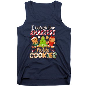 Cute Christmas I Teach The Smartest Little Cookies Teacher Gift Tank Top