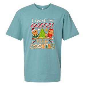 Cute Christmas I Teach The Smartest Little Cookies Teacher Gift Sueded Cloud Jersey T-Shirt