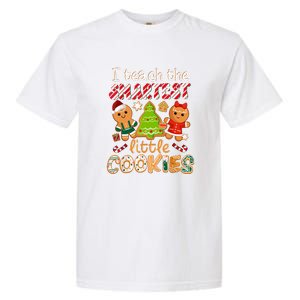 Cute Christmas I Teach The Smartest Little Cookies Teacher Gift Garment-Dyed Heavyweight T-Shirt