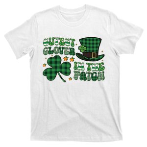 Cutest Clover In The Patch Plaid Shamrock St Pattricks Day T-Shirt