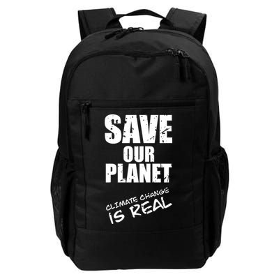 Climate Change Is Real Meaningful Gift Save Our Planet Awareness Vintage Cool Gi Backpack