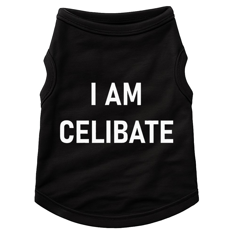 Celebrate Celibacy I Am Celibate Doggie Tank
