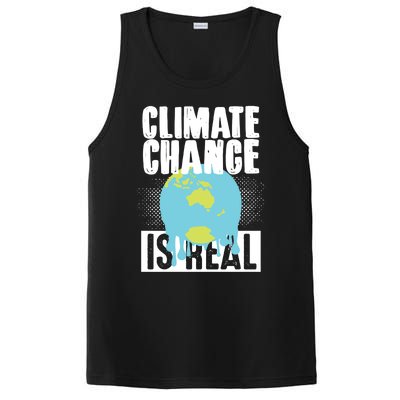 Climate Change Is Real Earth Day Climate Change Gift PosiCharge Competitor Tank